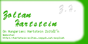 zoltan hartstein business card